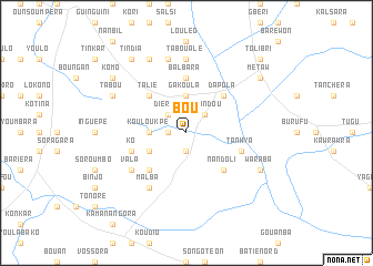 map of Bou