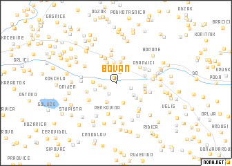 map of Bovan