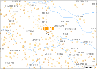 map of Bovan