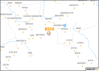 map of Bova
