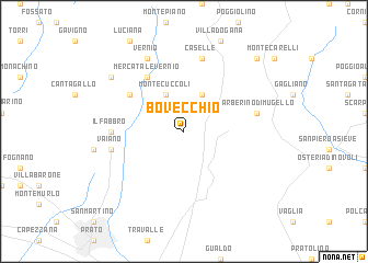 map of Bovecchio