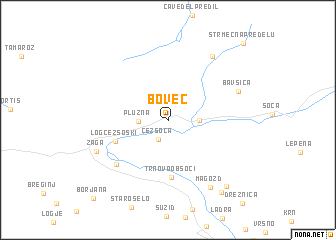 map of Bovec