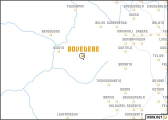 map of Bovédébé