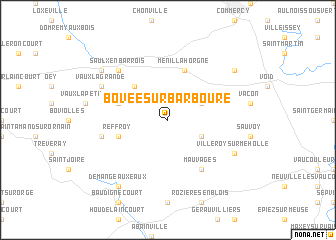 map of Bovée-sur-Barboure