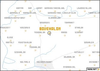 map of Bővehalom