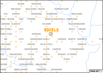 map of Bovéle