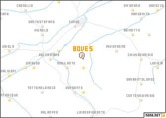 map of Boves