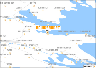 map of Boviksbadet