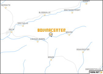 map of Bovina Center