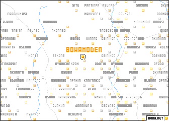 map of Bowamoden
