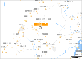 map of Bowanda