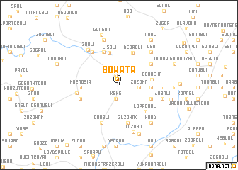 map of Bowata