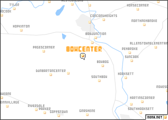 map of Bow Center