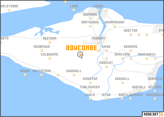 map of Bowcombe