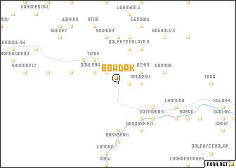 map of Bowdak