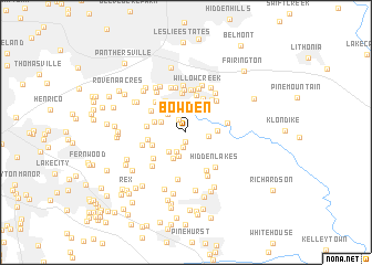 map of Bowden