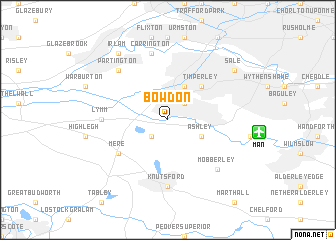 map of Bowdon