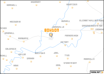 map of Bowdon