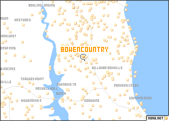 map of Bowen Country