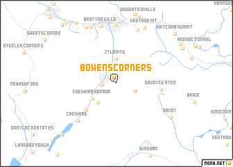 map of Bowens Corners