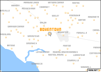 map of Bowentown