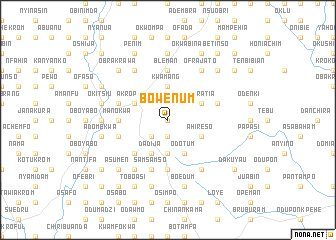 map of Bowenum