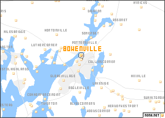 map of Bowenville