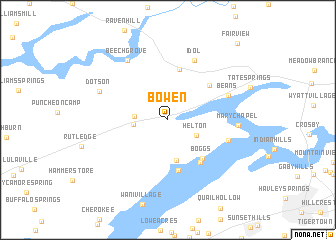 map of Bowen