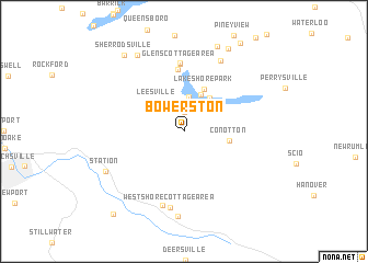 map of Bowerston