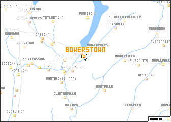 map of Bowerstown