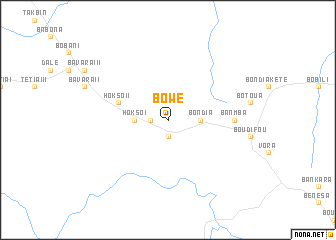 map of Bowé