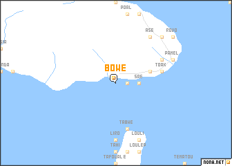 map of Bowé