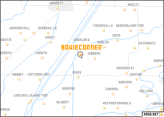 map of Bowie Corner