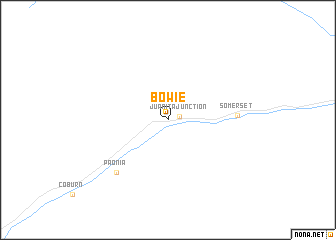 map of Bowie