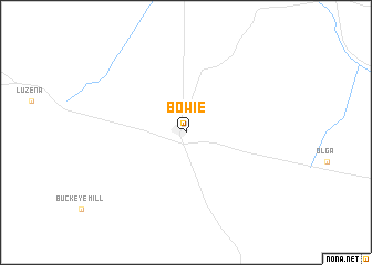 map of Bowie