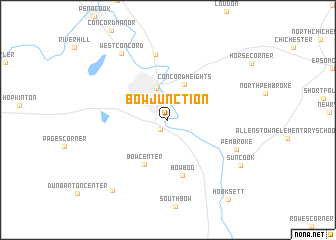 map of Bow Junction