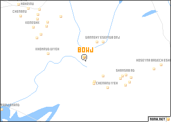 map of Bowj