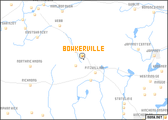 map of Bowkerville