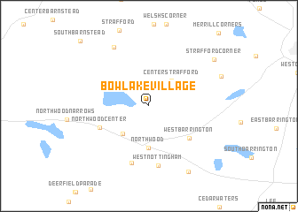map of Bow Lake Village