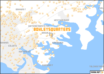 map of Bowleys Quarters