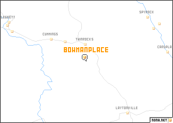 map of Bowman Place