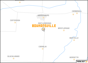 map of Bowmansville