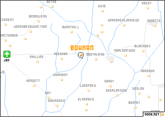 map of Bowman
