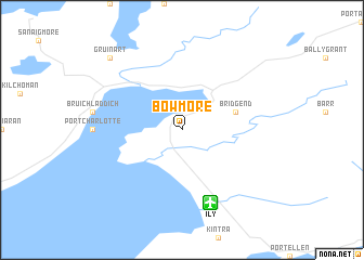 map of Bowmore