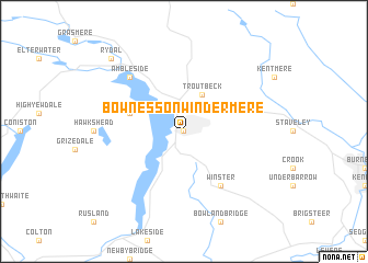 map of Bowness-on-Windermere
