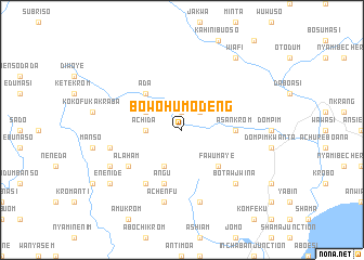 map of Bowohumodeng