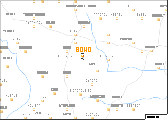 map of Bowo