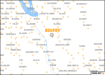 map of Bowrān