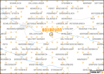 map of Boxbrunn