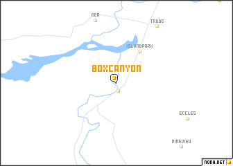 map of Box Canyon
